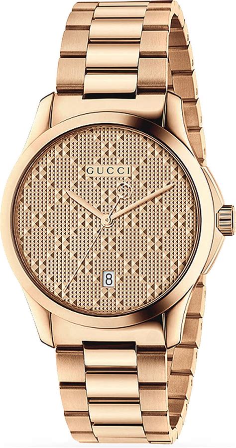 gucci rose gold watch mens|Gucci g timeless rose gold.